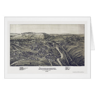 Johnsonburg, panoramische Karte PAs - 1895