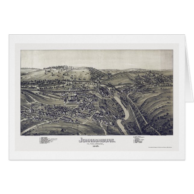 Johnsonburg, panoramische Karte PAs - 1895 (Vorderseite (Horizontal))