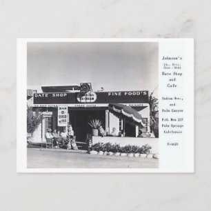 Johnsons Cafe, Palm Springs, Kalifornien Vintage Postkarte