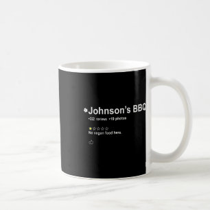 Johnsons Grillen "Kein Veganes Essen hier ein Ster Kaffeetasse