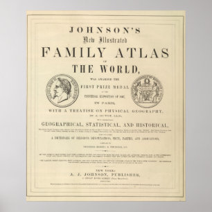 Johnsons Illustrierter Familientatlas Poster