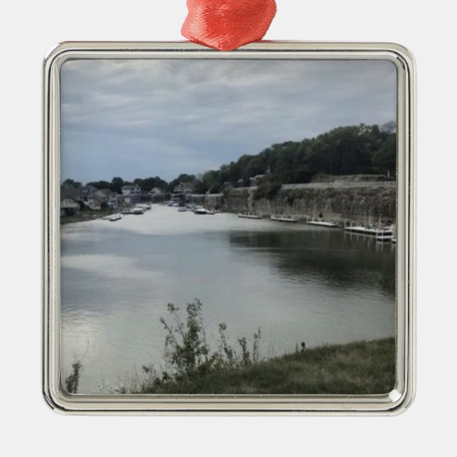 Johnson's Island Quarry, Ohio Ornament Aus Metall (Vorne)