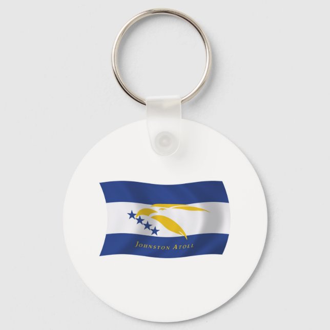 Johnston Atoll Flag Schlüsselanhänger (Vorderseite)