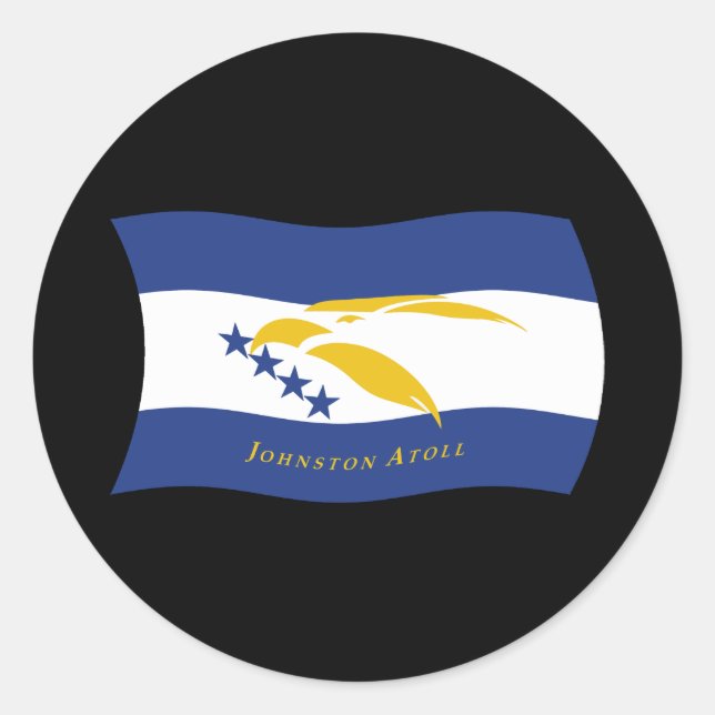 Johnston Atoll Flag Sticker (Vorderseite)