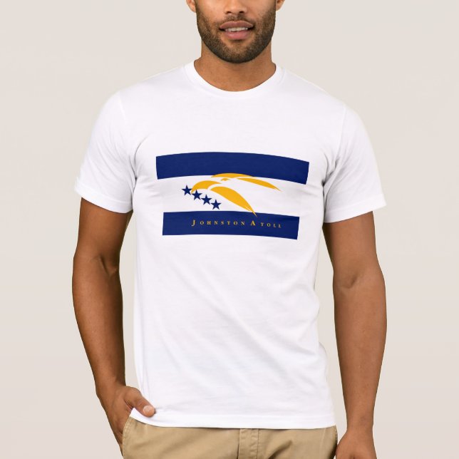 Johnston-Atoll-Flaggen-T - Shirt (Vorderseite)