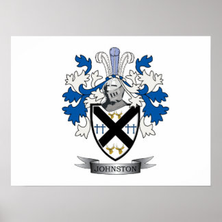 Johnston Familienwappen Coat of Arms Poster
