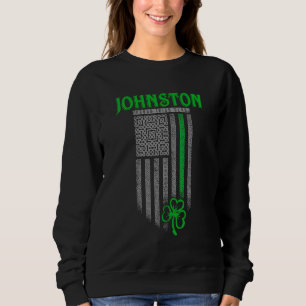 Johnston Irish Heritage Kleeblatt Usa Flag Johnsto Sweatshirt