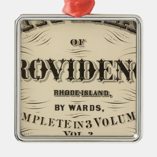 Johnston Rhode Island Ornament Aus Metall (Vorne)