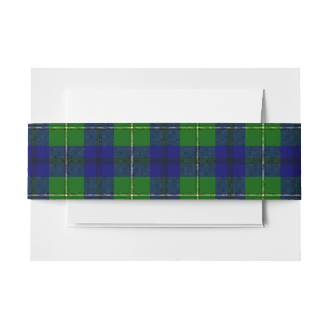 Johnston Scottish Tartan Belly Band (Vorderseite Beispiel)