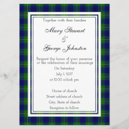 Johnston Scottish Wedding Einladung