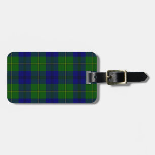 Johnstone tartan blue kariert gepäckanhänger