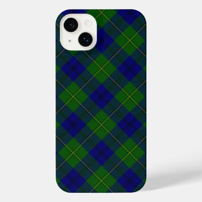 Johnstone tartan blue kariert iPhone hülle (Rückseite)
