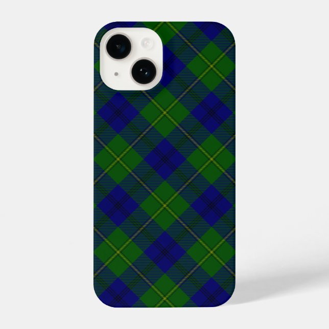 Johnstone tartan blue kariert iPhone hülle (Rückseite)
