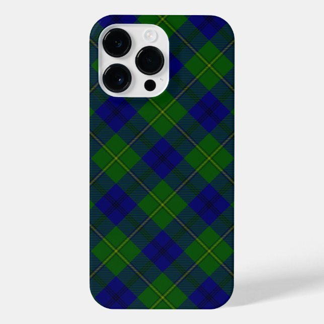 Johnstone tartan blue kariert iPhone hülle (Rückseite)