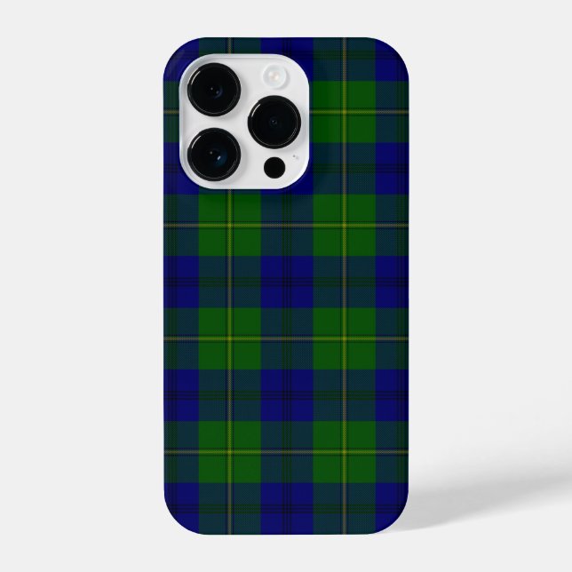 Johnstone tartan blue kariert iPhone hülle (Rückseite)