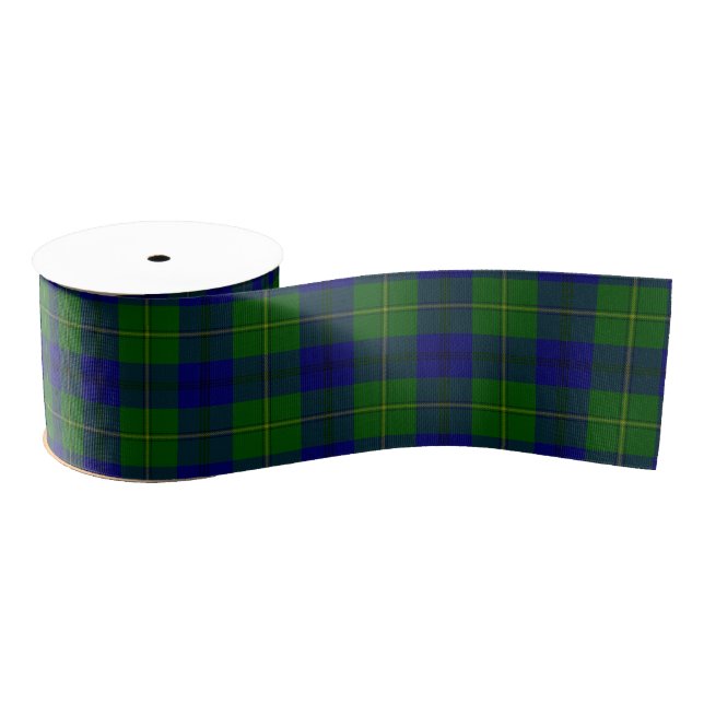 Johnstone tartan blue kariert ripsband (Spule)