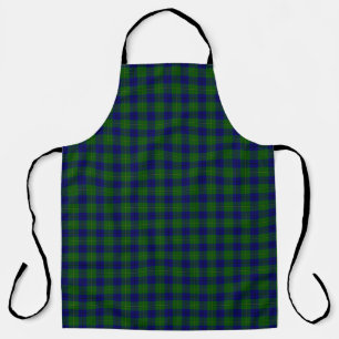 Johnstone tartan blue kariert schürze