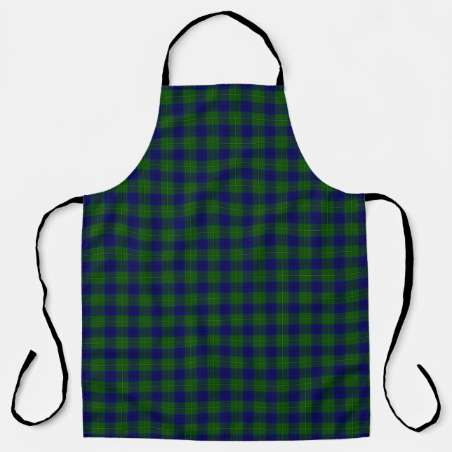 Johnstone tartan blue kariert schürze (Vorderseite)