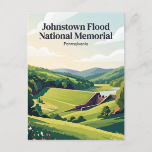 Johnstown Flood National Memorial Pennsylvania Postkarte