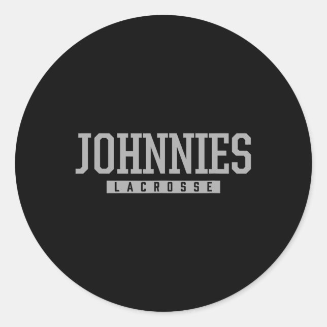 Johnstown Johnnies Lacrosse Hs Runder Aufkleber (Vorderseite)