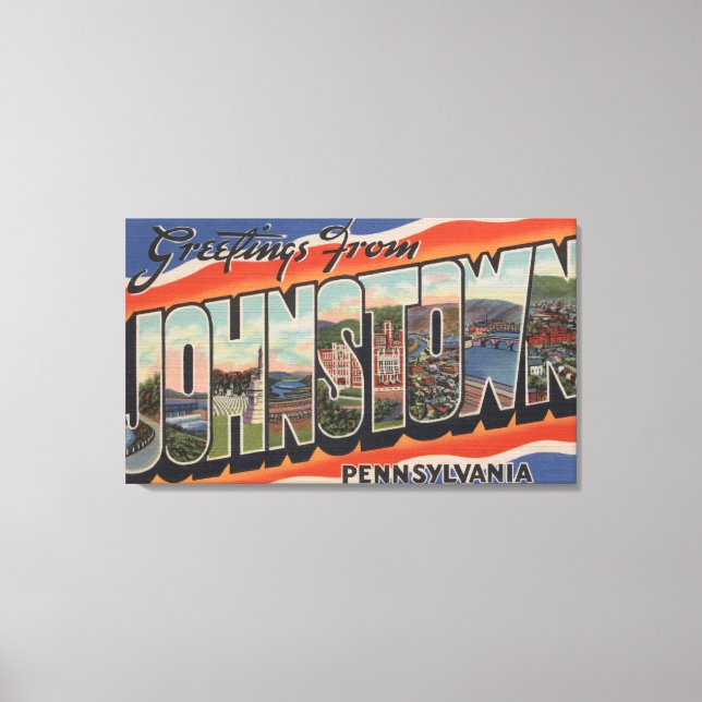 Johnstown, Pennsylvania - Große Briefszenen 2 Leinwanddruck (Vorderseite)