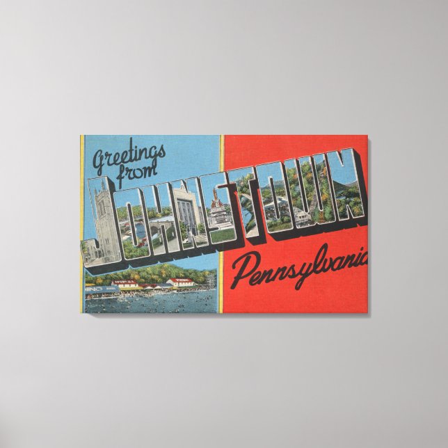 Johnstown, Pennsylvania - Große Briefszenen Leinwanddruck (Vorderseite)