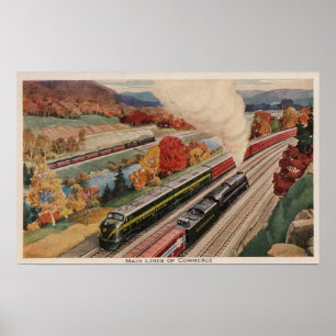 Johnstown, Pennsylvania (Trains) Poster