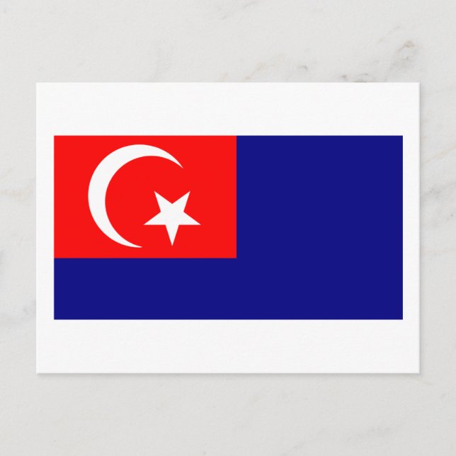 Johor-Flagge Postkarte (Vorderseite)