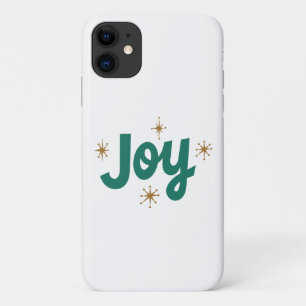 Johübsche Weihnachten Weißer und blauer Text Case-Mate iPhone Hülle