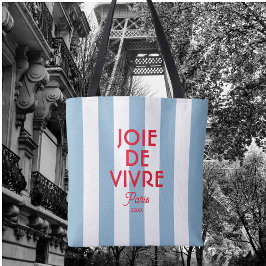 Joie De Vivre Paris French Blue Cabana Stripe