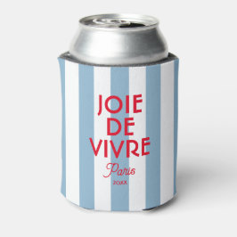 Joie De Vivre Paris French Blue Cabana Stripe Dosenkühler