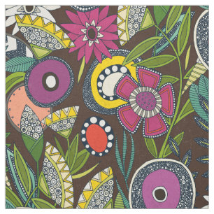 Joie Floral Espresso Stoff