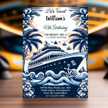 Join Ocean Waves Travel Anchor Yacht 50th Birthday Einladung<br><div class="desc">Join us for a grand nautical celebration with our "Ocean Waves Travel Anchor Yacht" 50th Birthday Invitation! Sail into the festivities surrounded by the calming ocean waves and the allure of a yacht. This elegant design promises a birthday celebration that perfectly combines the thrill of adventure with the serene beauty...</div>