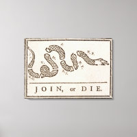 Join oder Die Rattlesnake: Cartoon Benjamin Frankl