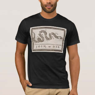 Join or Die Klapperschlange: Cartoon Benjamin Fran T-Shirt