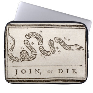 Join or Die Klapperschlange: Cartoon Resistance Laptopschutzhülle
