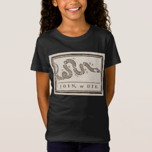 Join or Die Klapperschlange: Cartoon von Benjamin  T-Shirt