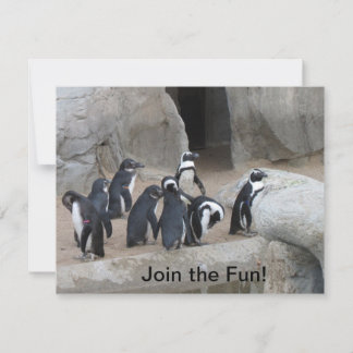 Join Pinguins Party Einladung