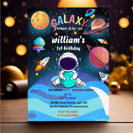 Join Planet Alien Stars Weltraumgalaxie 1. Geburts Einladung
