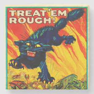 Join Tank Corp Black Cat Steinuntersetzer