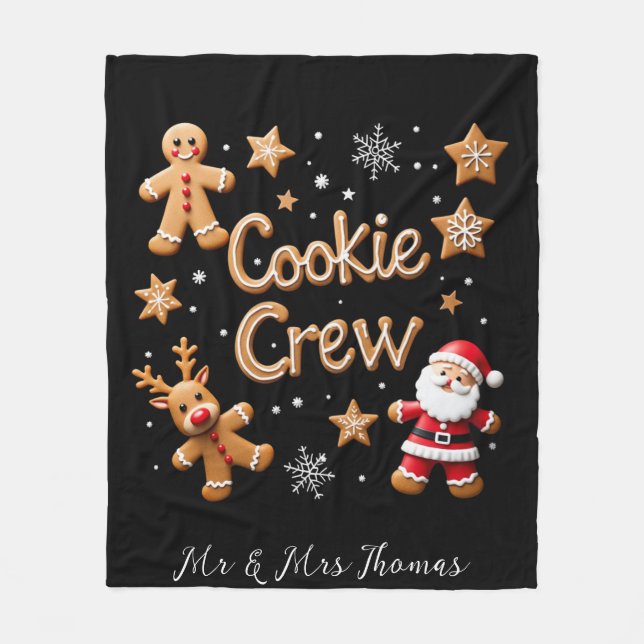 Join the Cookie Crew Ihr ultimatives Weihnachtsfes Fleecedecke (Vorderseite)
