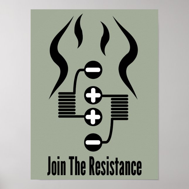 Join the Resistance - Light Olive Drab Poster (Vorne)