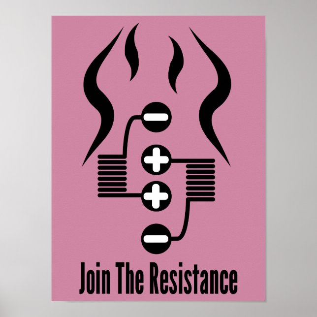 Join the Resistance - Pink Poster (Vorne)