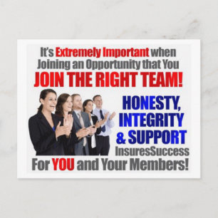 "Join the Right" Team Postcard Postkarte