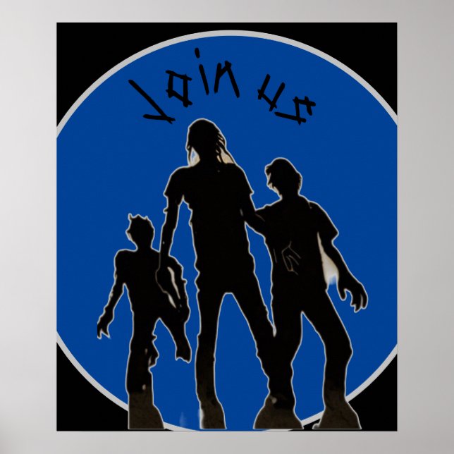Join us zombie Poster (Vorne)