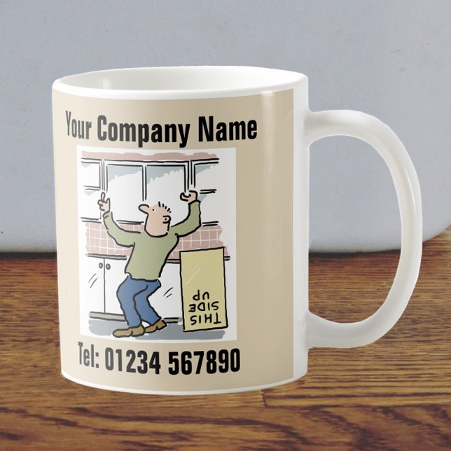 Joiner & Kitchen Fitter Cartoon Tasse (Von Creator hochgeladen)