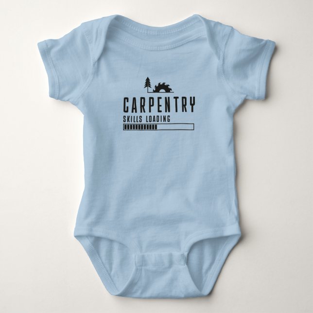 Joiner Säugling Carpentry Skills Loading Carpenter Baby Strampler (Vorderseite)