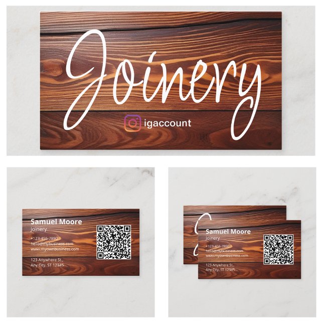 Joinery Lumber Work Visitenkarte (Joinery Lumber Work Business Card
)