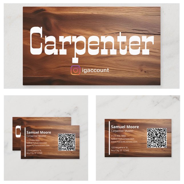 Joinery Woodworker Carpenters Handymen Visitenkarte (Joinery Woodworkers Carpenters Handymen Business Card
)