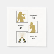 Joint Birthday Double the Fun White Gold